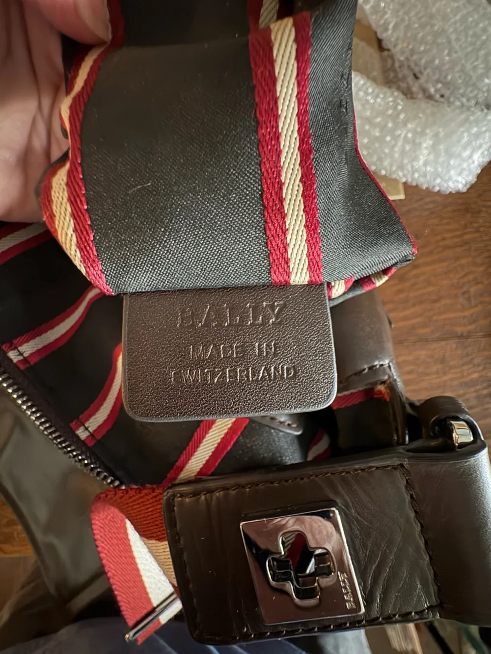 Bally Switzerland Vintage Trainspotter Messenger Bag